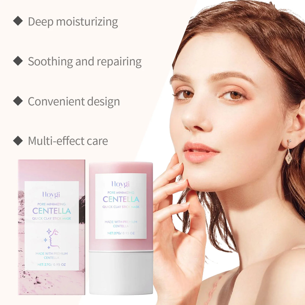 VOYGE™ Centella Clay Stick Mask — Pore Cleansing & Soothing